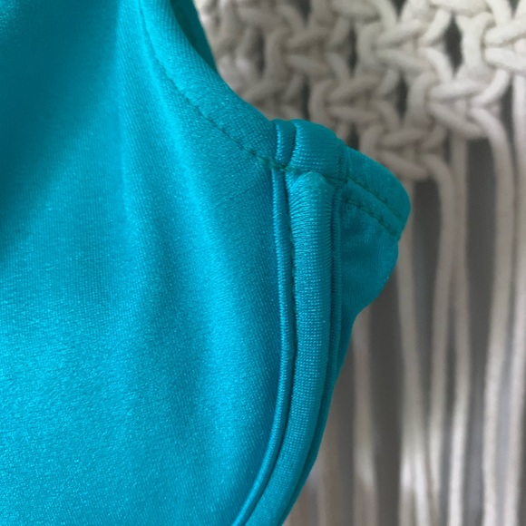 Vintage Sunsets Teal Underwire Bikini Bra Top - Picture 8 of 14